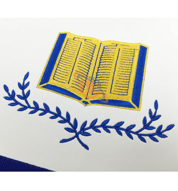Masonic Blue Lodge Officers Apron Set of 11 Machine Embroidery Aprons - kitchcutlery
 - 2